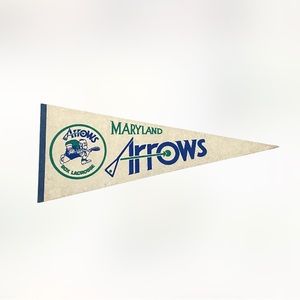 Vintage Maryland arrows RARE felt wool sports pennants flag nice piece lacrosse